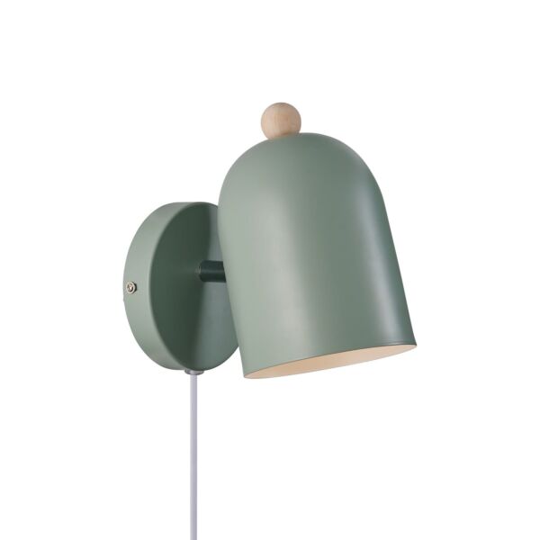 Nordlux - Gaston - 2412671023 - Green Wood Plug In Spotlight