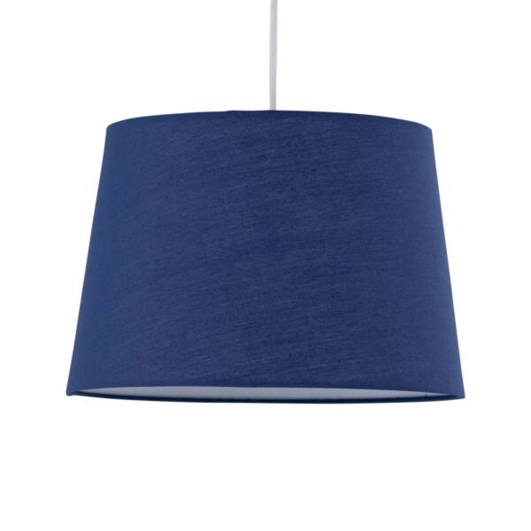 Navy Cotton 28cm Tapered Cylinder Pendant or Lamp Shade