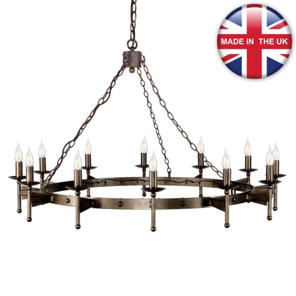 Elstead - Cromwell CW12-OLD-BRZ Chandelier