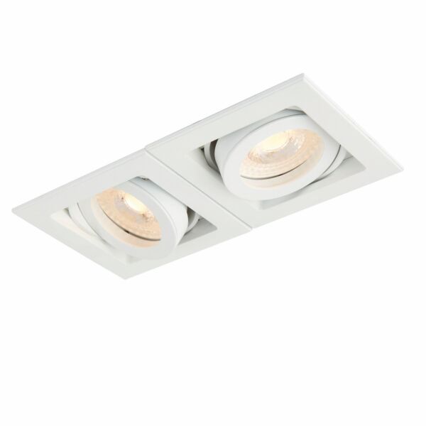 Saxby Lighting - Xeno - 78531 - White 2 Light Recessed Ceiling Downlight