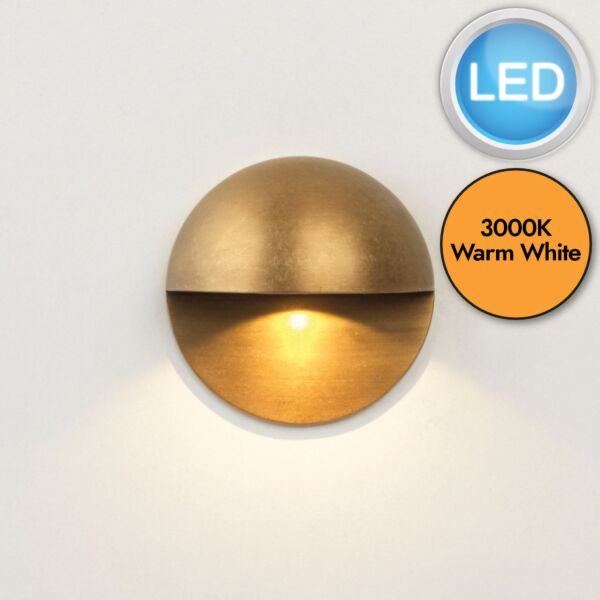 Astro Lighting - Tivola LED - 1338003 - Antique Brass IP65 Outdoor Recessed Marker Light