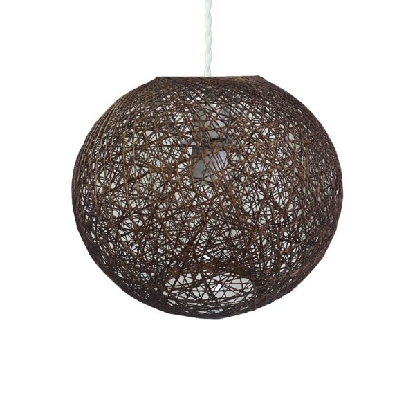 Abaca - Brown 10" Globe Ceiling Light Shade