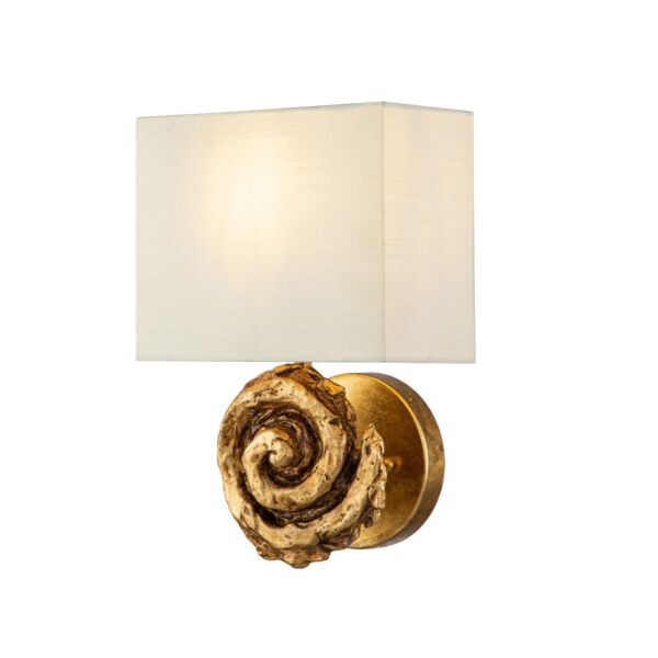 Flambeau Lighting - Swirl - FB-SWIRL-1L-G - Gold Leaf Wall Light