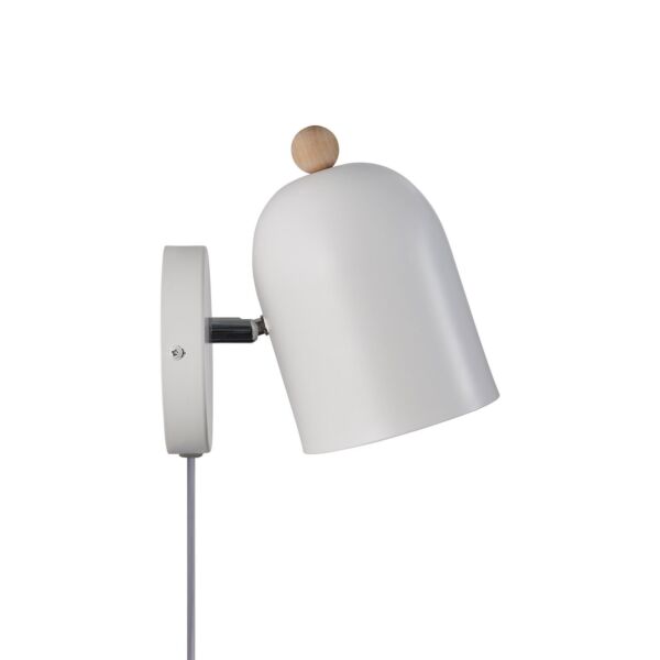 Nordlux - Gaston - 2412671001 - White Wood Plug In Spotlight