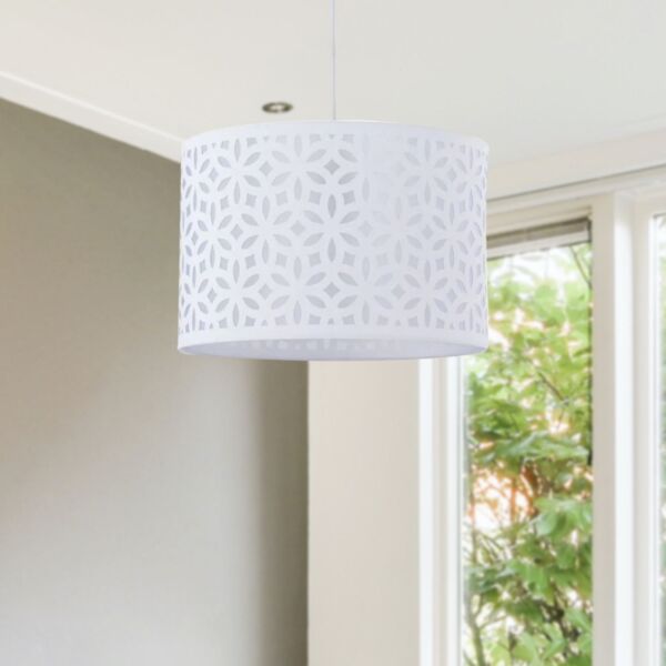 White Laser Cut 30cm Pendant Lightshade