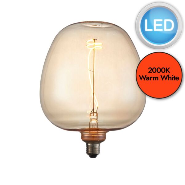 Endon Lighting - Swirl - 102622 - LED E27 ES - Filament Light Bulb - 190mm dia