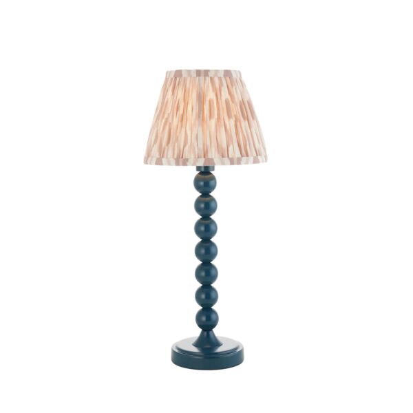 Endon Lighting - Higgledy & Ikat 20cm - 116275 - Blue Neutral Table Lamp With Shade