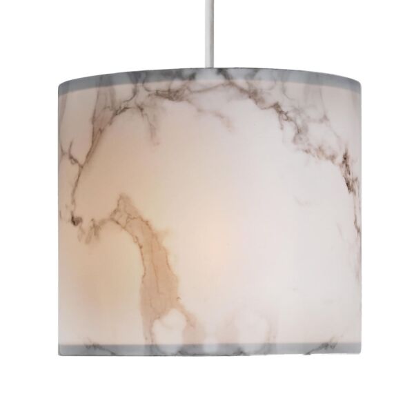 White Marble Print Ceiling Light Shade