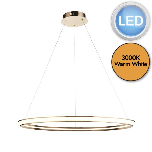 Statesman - LED French Gold White Ceiling Pendant Light