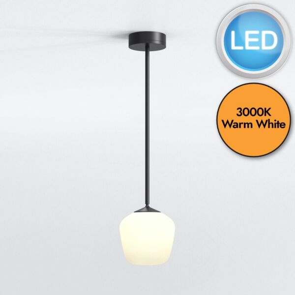 Astro Lighting - Nara - 1464003 - LED Black IP44 Excluding Shade Bathroom Ceiling Pendant Light