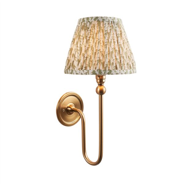 Endon Lighting - Santiago - 116821 - Aged Brass Green Wall Light