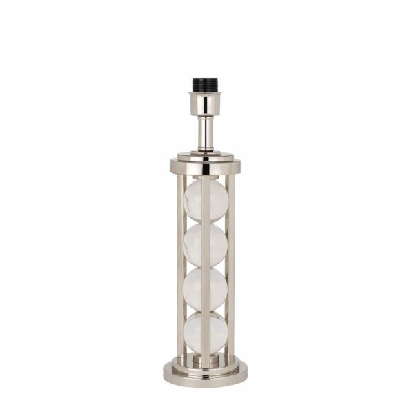 Interiors 1900 - Newton - LX129BS - Clear Crystal Glass Nickel Base Only Table Lamp