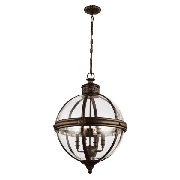 Elstead - Feiss - Adams FE-ADAMS-4P-BRZ Chandelier