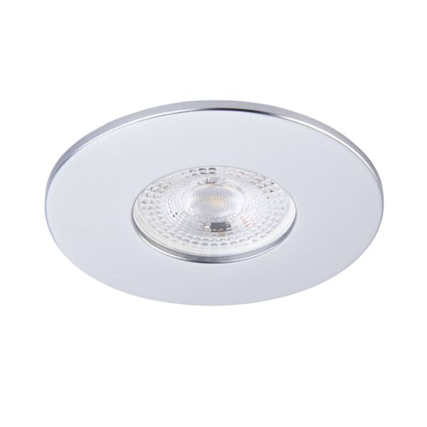 Saxby Lighting - Saxby ShieldONE 75 - 109806 & 113295 - Silver Fixed Recessed Fire Rated Ceiling Downlight