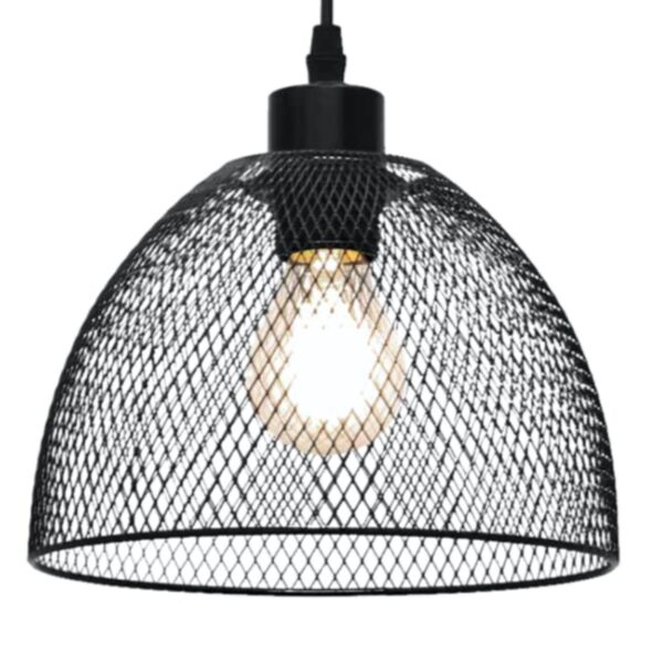 Cassidy - Medium Black Mesh Easy Fit Metal Pendant Shade