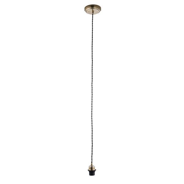 Endon Lighting - Cable Set - 61809 - Antique Brass Flex Suspension Ceiling Pendant Light