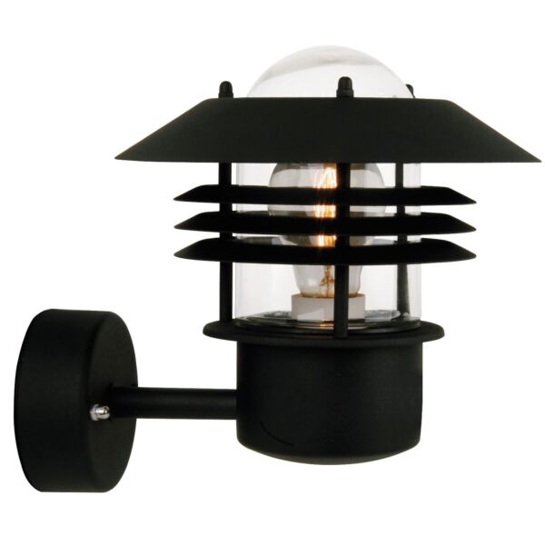 Nordlux - Vejers - 25091003 - Black Clear Glass IP54 Outdoor Wall Light