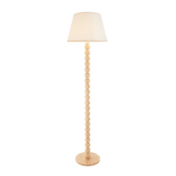 Endon Lighting - Cane & Ivy 40cm - 114349 - Natural Bamboo Vintage White Floor Lamp