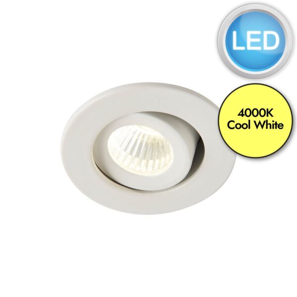 Saxby Lighting - Lalo Tilt - 99560 - LED White Clear 4000k Recessed Ceiling Downlight