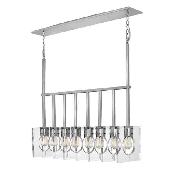 Quintiesse - QN-LUDLOW8-PN - Ludlow 8 Light Pendant - Polished Nickel