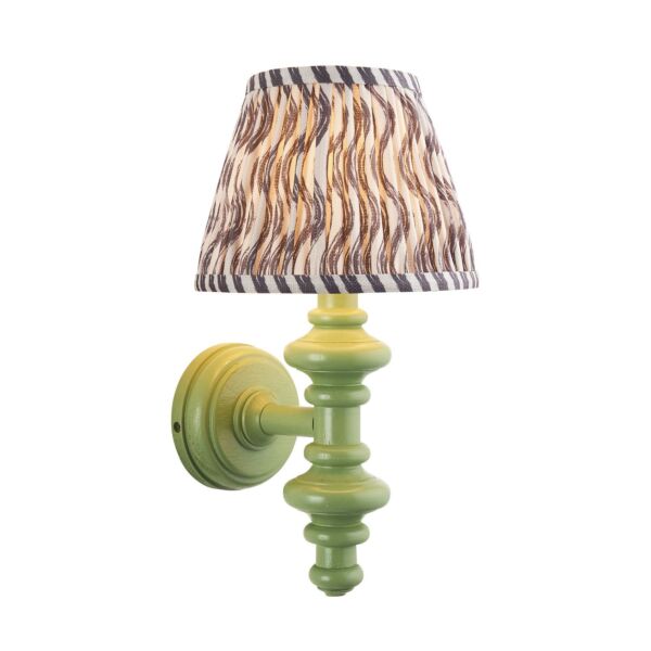 Endon Lighting - Carnaby & Ripple 20cm - 114460 - Green Grey Wall Light