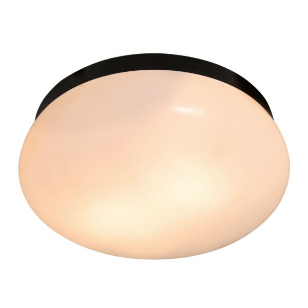 Nordlux - Foam - 2210126003 - Black White 2 Light IP44 Bathroom Ceiling Flush Light