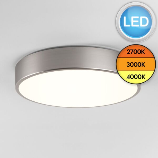 Astro Lighting - Mallon LED 1125015 - IP44 Matt Nickel Ceiling Light