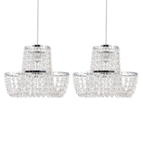 Set of 2 Jewelled Easy Fit Light Shades