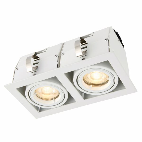 Saxby Lighting - Garrix - 78534 - White 2 Light Recessed Ceiling Downlight