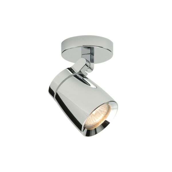 Saxby Lighting - Knight - 39166 - Chrome Clear Glass IP44 Bathroom Ceiling Spotlight