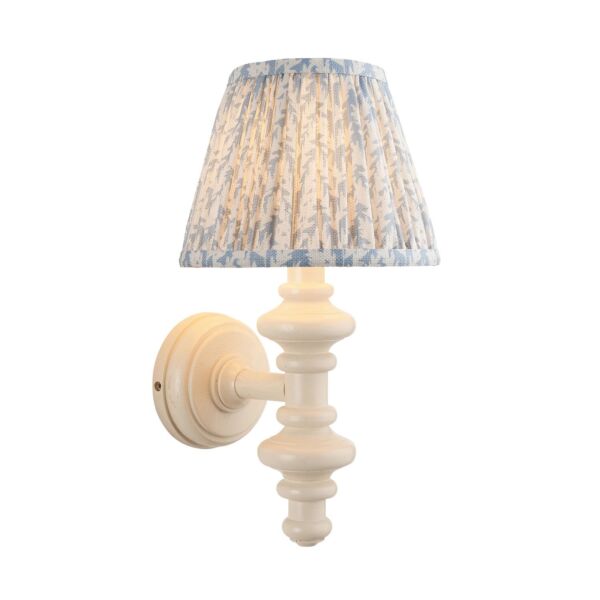 Endon Lighting - Carnaby & Leaf 20cm - 114439 - White Blue Wall Light