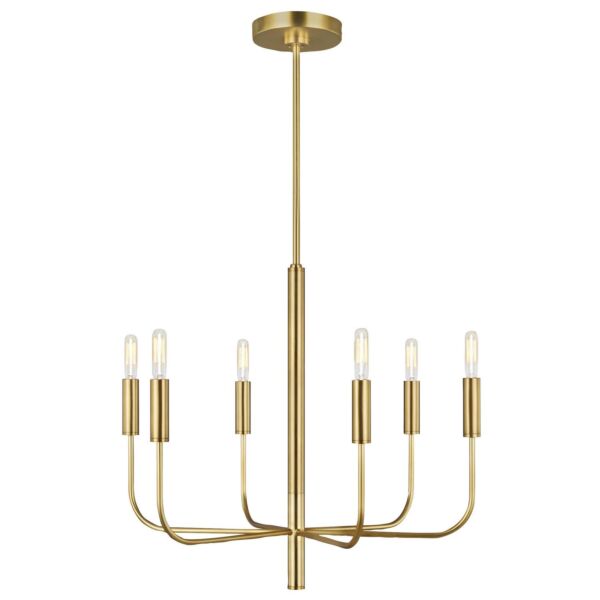 Feiss Lighting - Brianna - FE-BRIANNA6-BB - Burnished Bronze 6 Light Chandelier