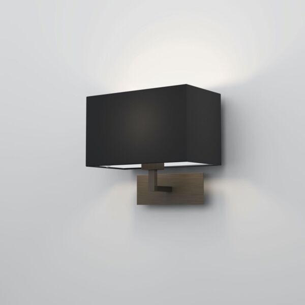 Astro Lighting - Park Lane Grande 1080045 & 5001003 - Bronze Wall Light with Black Shade