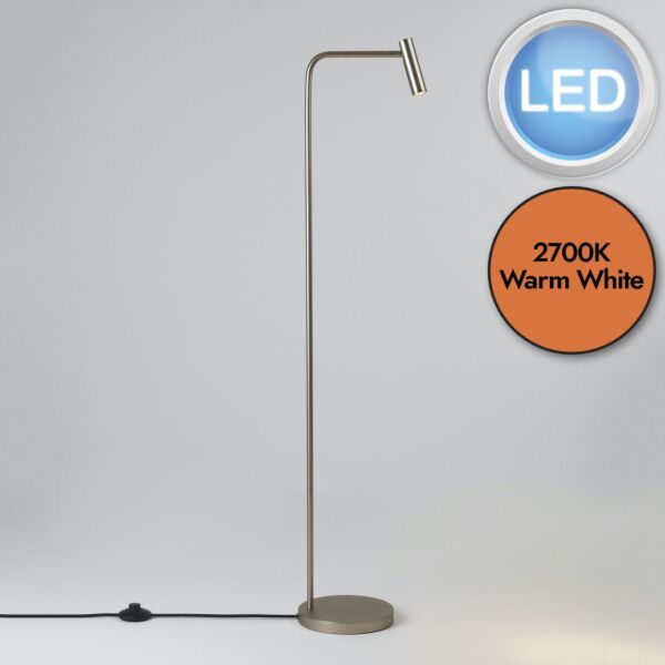 Astro Lighting - Enna - 1058058 - LED Nickel Floor Reading Lamp