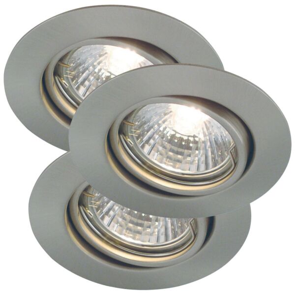 Nordlux - Set of 3 Triton 3-Kit - 54540132 - Steel Recessed Ceiling Downlights