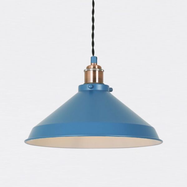 Maxwell - Mirage Blue Brushed Copper Ceiling Pendant Light