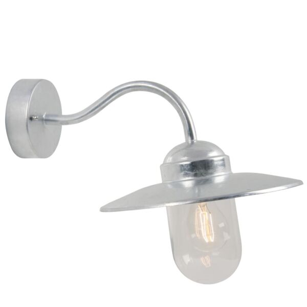 Nordlux - Luxembourg - 22671031 - Galvanized Steel Clear Glass IP54 Outdoor Wall Light