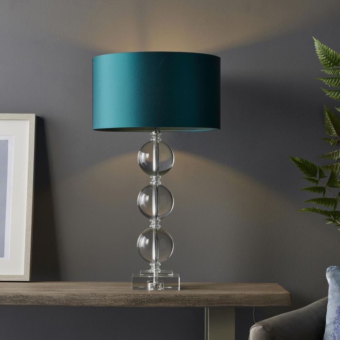 Stacked fashion glass ball table lamp